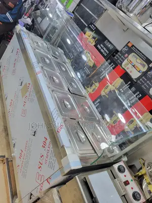 Sus 304 Stainless Steel (10)-Pan Food Warmer Display Counter