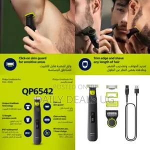 Philips Oneblade Pro Face + Body Qp6542/10, Hybrid Trimmer and Shaver