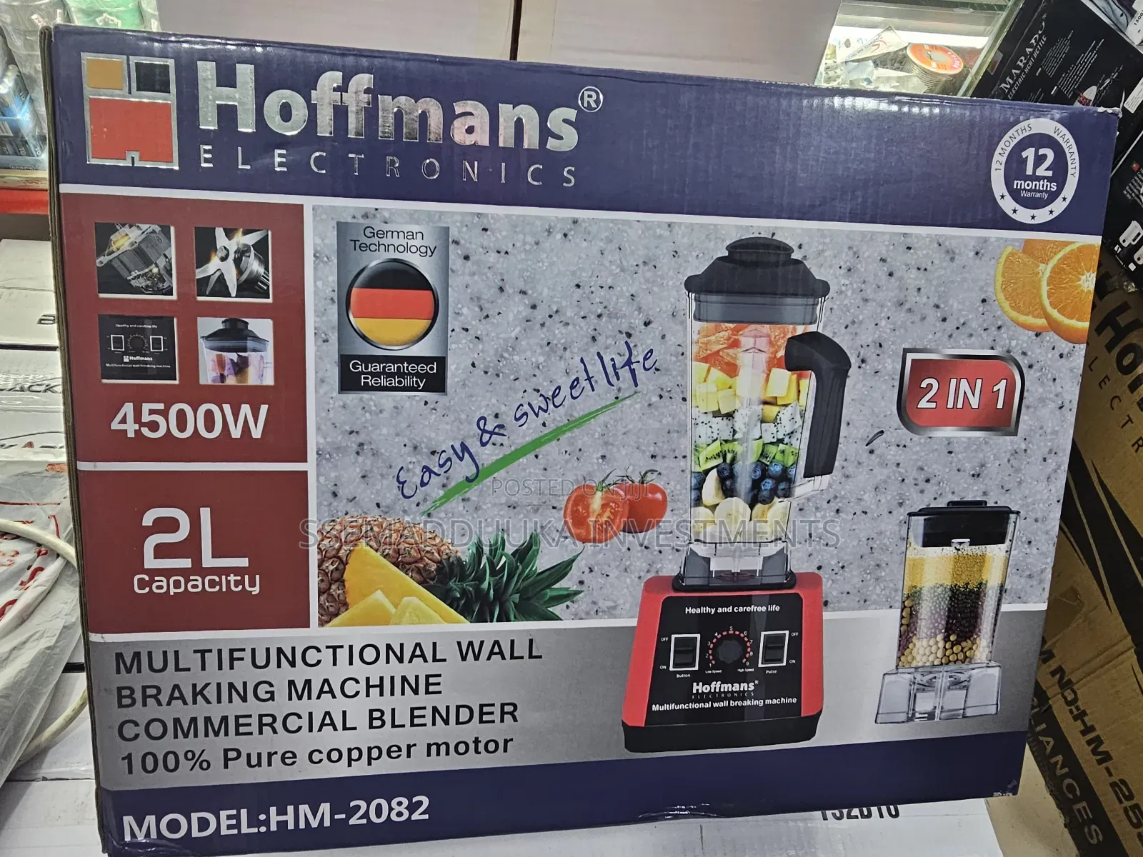 Hoffmans 2 Litres Electric Commercial Blender