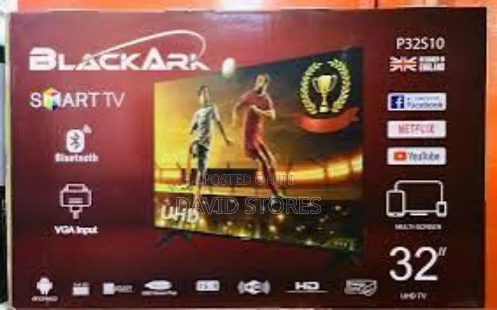 Blackark 32′′ Smart/Hd Led Tv – Frameless Digital Television