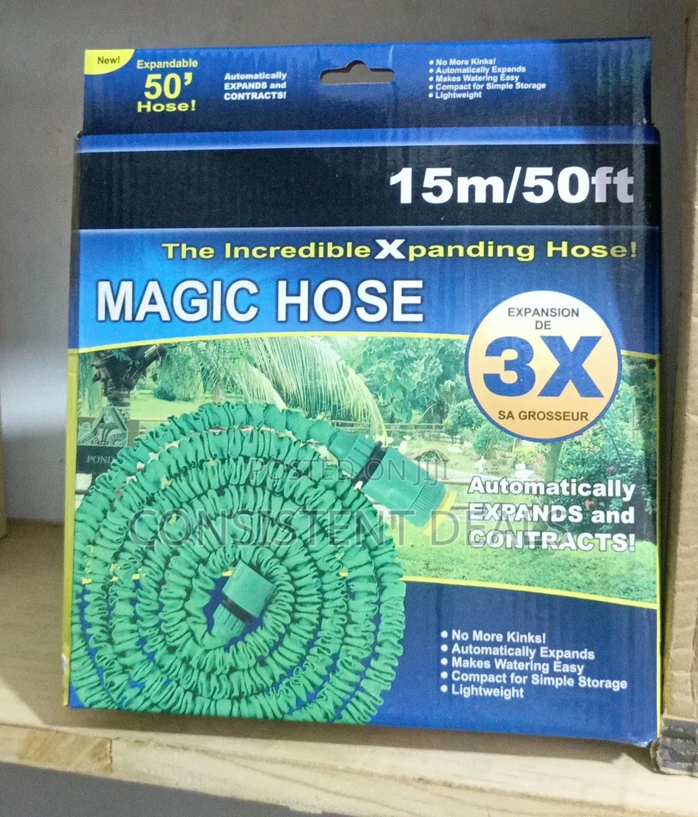 15 Meters Water Pressure Extended Hose Blue