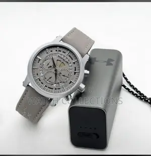 Gray Leather Strap Montblanc Watch