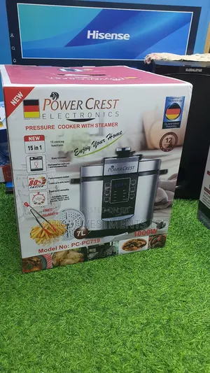 Powercrest 7litrs Pressure Cooker With Steamer