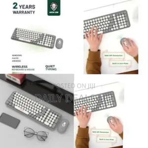 Green Lion GKM-300 Wireless Keyboard+Mouse, Multiple Dpi Mouse