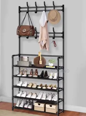Metallic Shoe Rack / Organizer Black