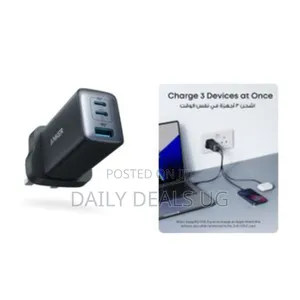 Anker Charger High Speed 3-in-1, 735 Charger, 65w, PPS 3-Port