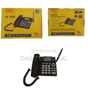 Sq Ls 930 Dual Sim Gsm Wireless Landline Desktop Phone - Black