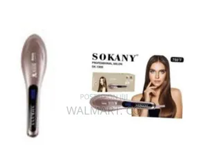 Sokany Professional LCD Vibration Hair Straightener Electric Comb