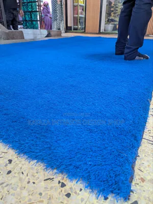 Bluish Smart Artificial Grass Carpet