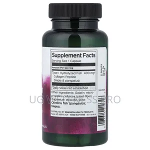Swanson, Marine Collagen, 400 Mg, 60 Capsules
