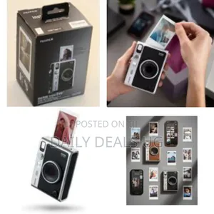 Fiji Instax Mini Evo Hybrid Instant Camera – Black With Usb-C