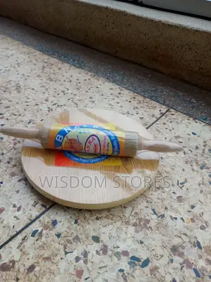 Wooden Chapati Rolling Board and Rolling Pin Set