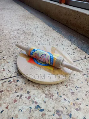 Wooden Chapati Rolling Board and Rolling Pin Set