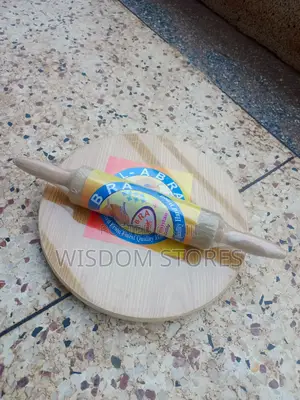 Wooden Chapati Rolling Board and Rolling Pin Set