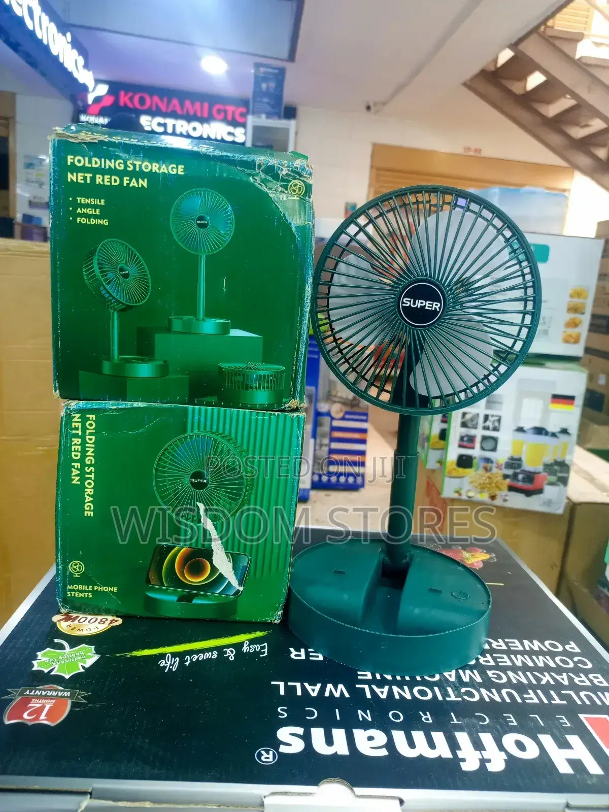 Telescopic Folding Fan.