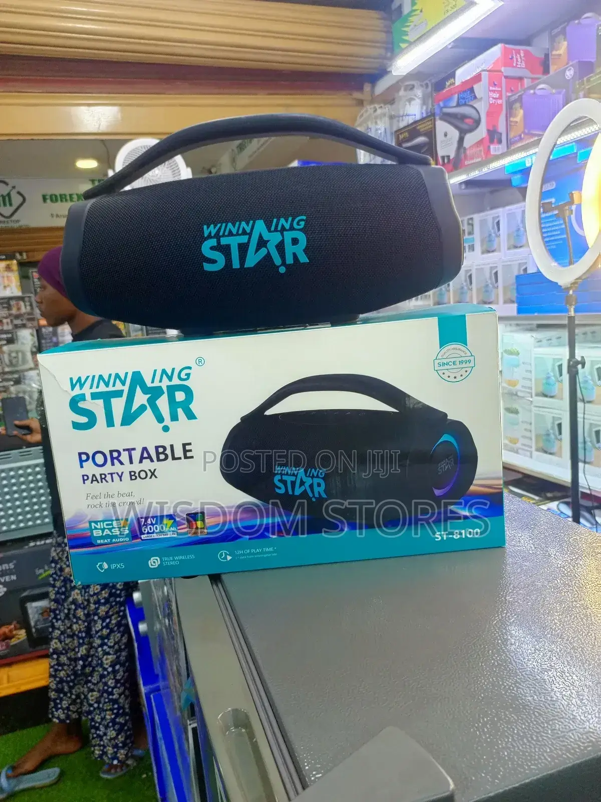 Portable Party Box Bluetooth Speaker.