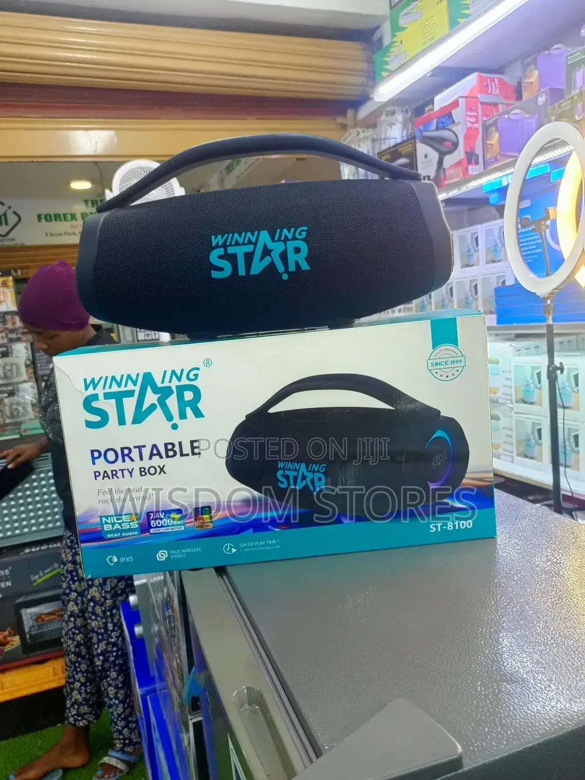 Portable Party Box Bluetooth Speaker.