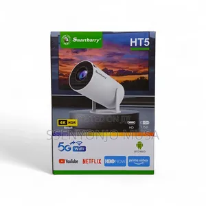 Smart Barry /1080p Mini Projector With Wifi 6 Bluetooth –Portable