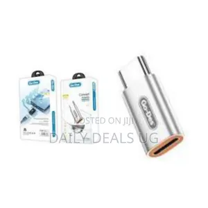 Go-Des Lightning to Type-C Convert Adapter 120w Charge Audio -Silver