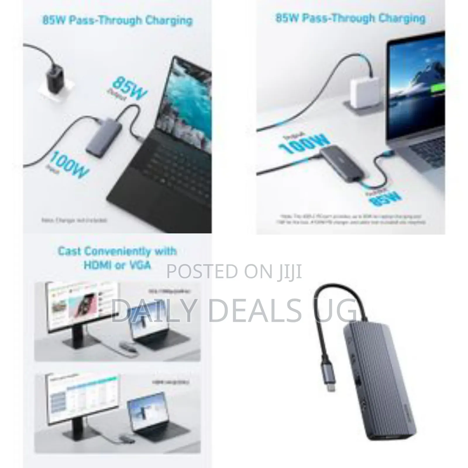 Anker Usb C Hub, Dual-Display Usb-C Hub (10-in-1), at 30hz Hdmi