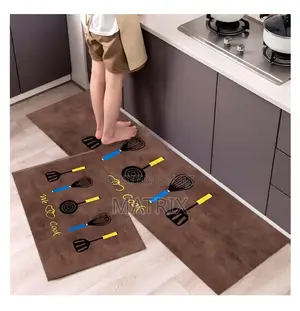 2pcs Kitchen Mat Set, Oil Resistant Washable Floor Mat
