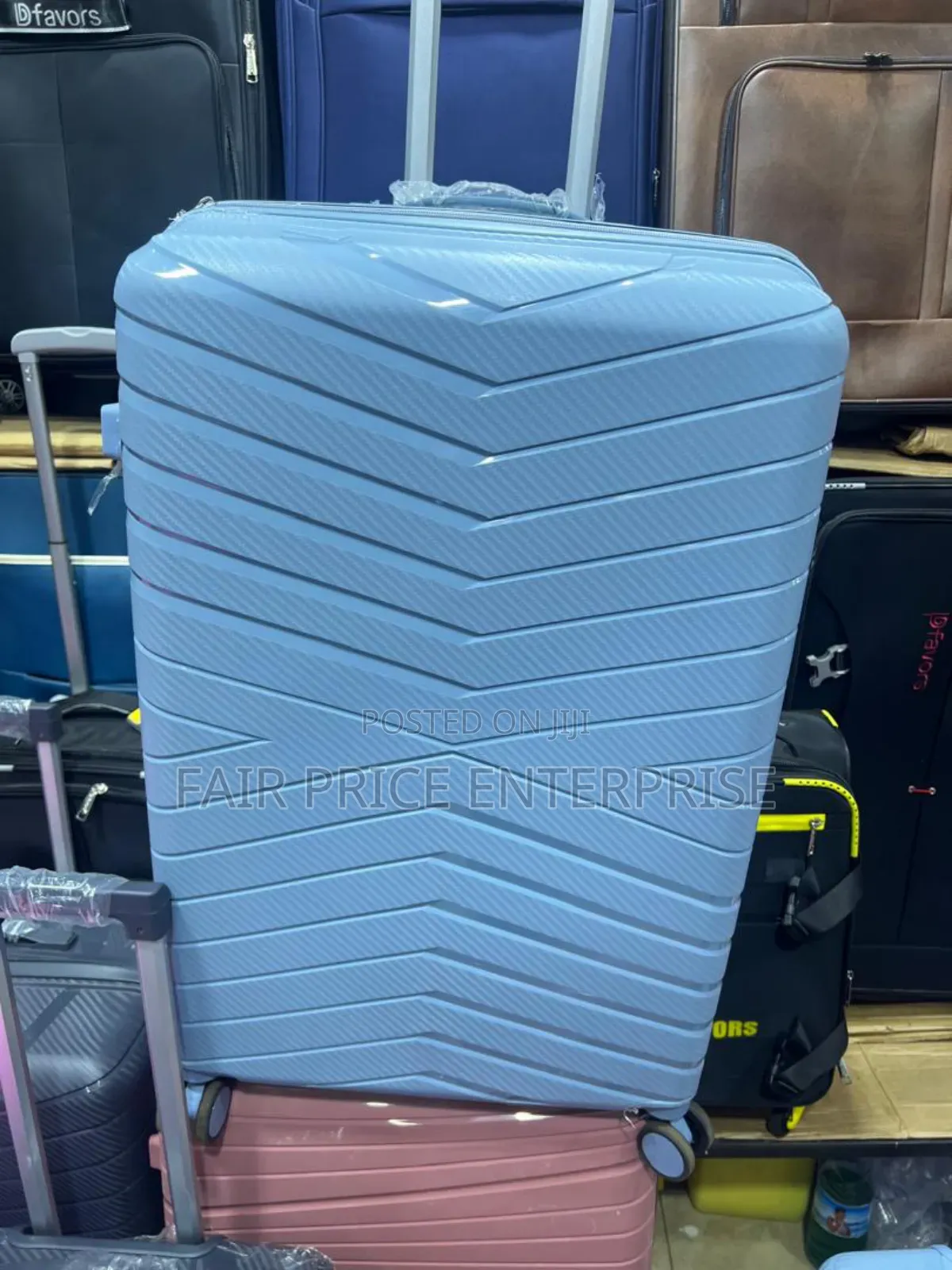 Executive Rubber Plastic Suitcase. Medium Size