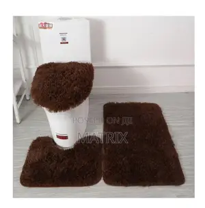 Toilet and Bathroom Mats Set