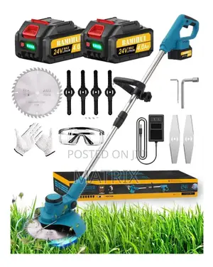 Electric Lawn Mower Grass Cutter/Lawn Mower 2 Batteries
