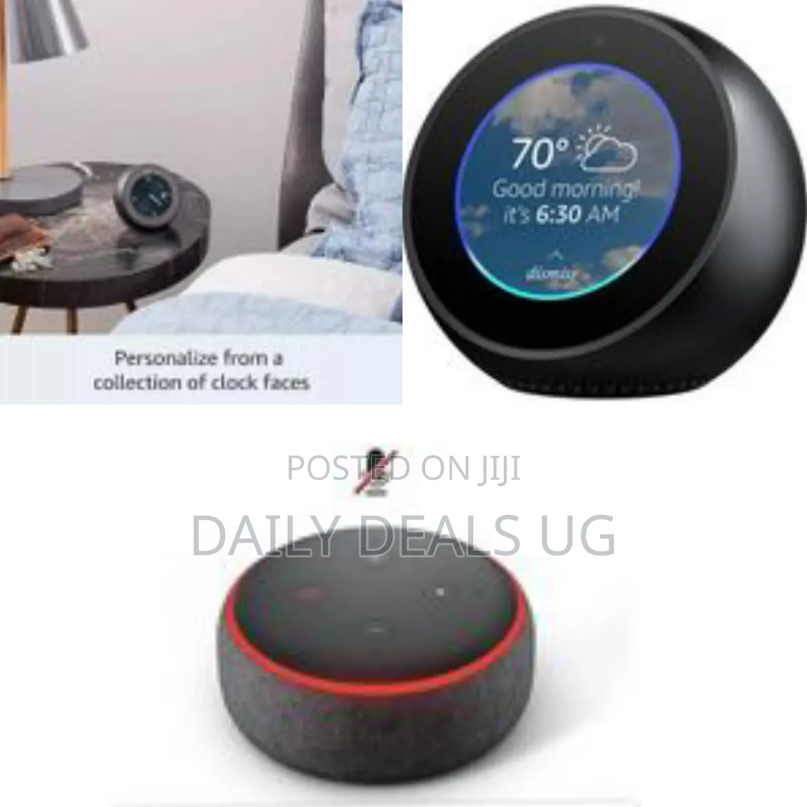 Amazon Echo Spot With Screen, 2.5" Screen, Voice-Control-Enabled