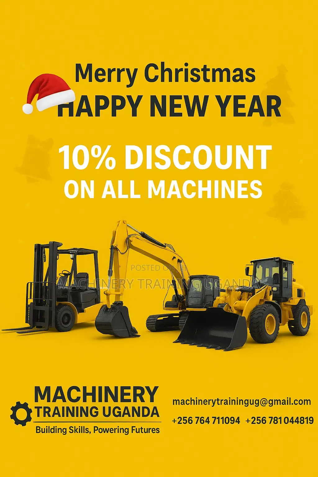 Merry Christmas Happy New Year From Machinery Training Uganda