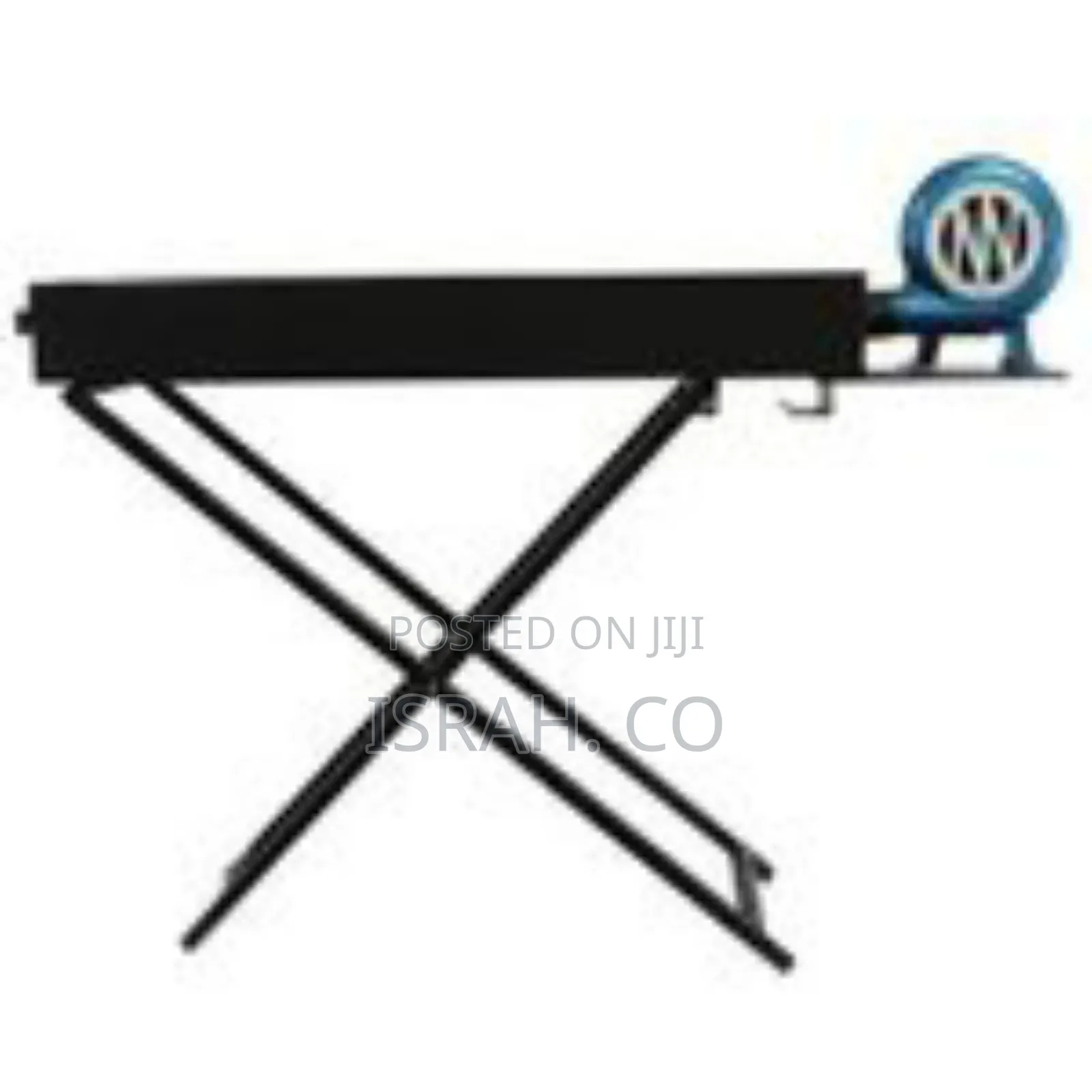 Portable Folding Charcoal BBQ Grill With Integrated Blower (80 X 30cm)
