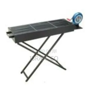Spacious Granite-Effect Outdoor Fire Pit With Grill Spark Screen