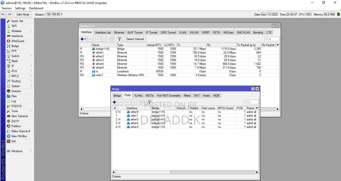 Mikrotik Configuration and Access Point Setup