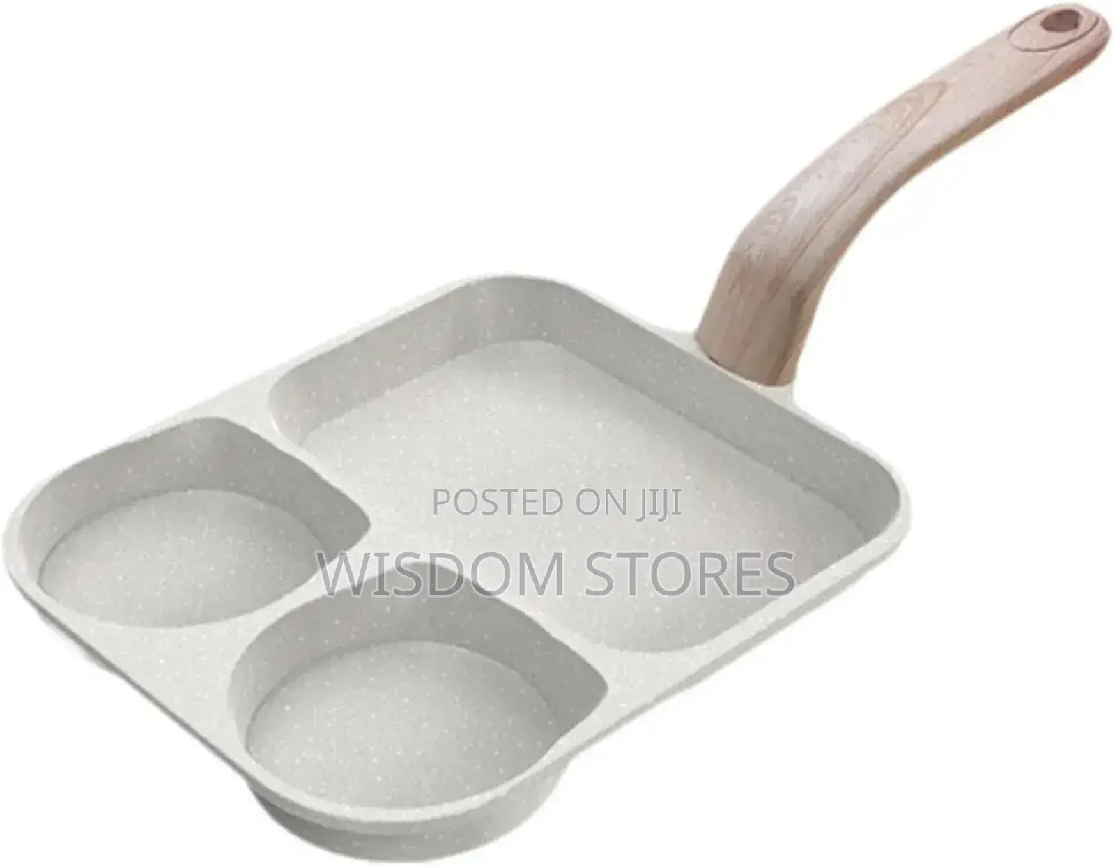 3 in 1frying Pan Multi Section Breakfast Pan for Frying Vegetable Grey