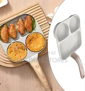 3 in 1frying Pan Multi Section Breakfast Pan for Frying Vegetable Grey