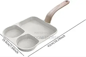 3 in 1frying Pan Multi Section Breakfast Pan for Frying Vegetable Grey