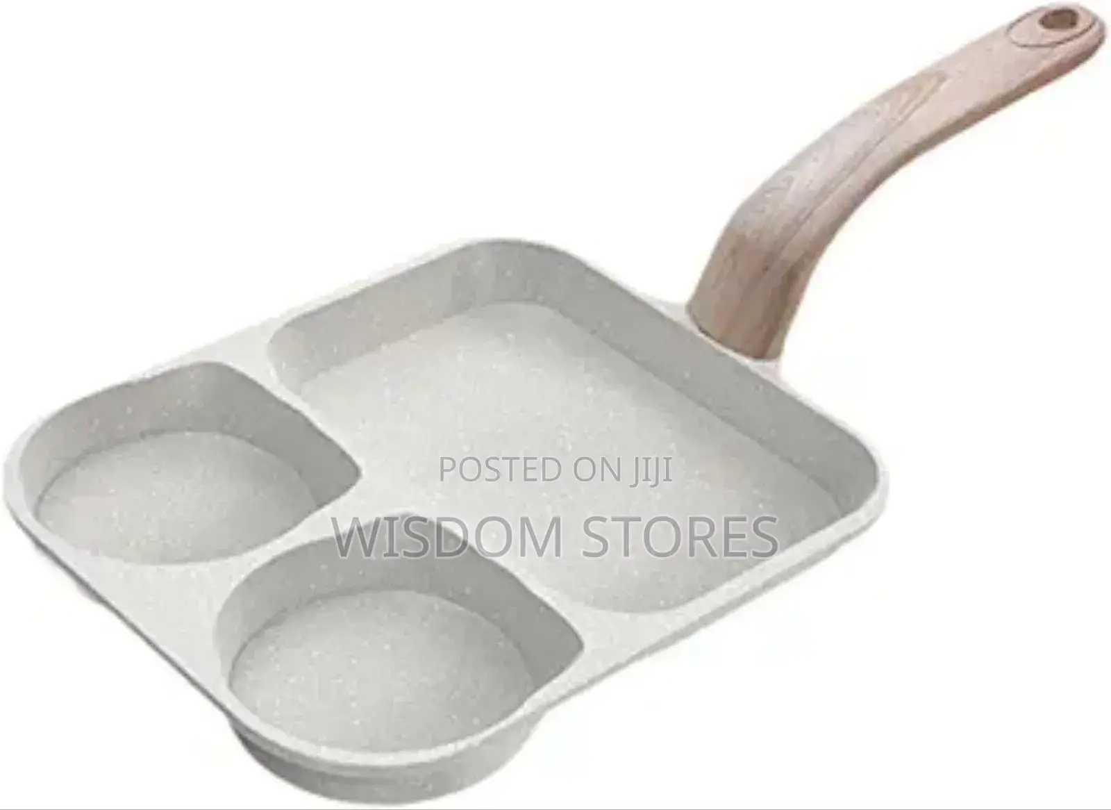 3 in 1frying Pan Multi Section Breakfast Pan for Frying Vegetable Grey