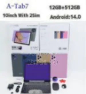 Atouch a-Tab7 10" Tablet Pc - Power and Connectivity on Android 14.0