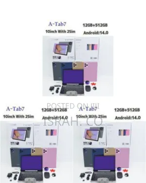 Atouch a-Tab7 10" Tablet Pc - Power and Connectivity on Android 14.0