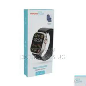Porodo Supremo Smart Watch Black Dial + Blue Silicon Strap Black