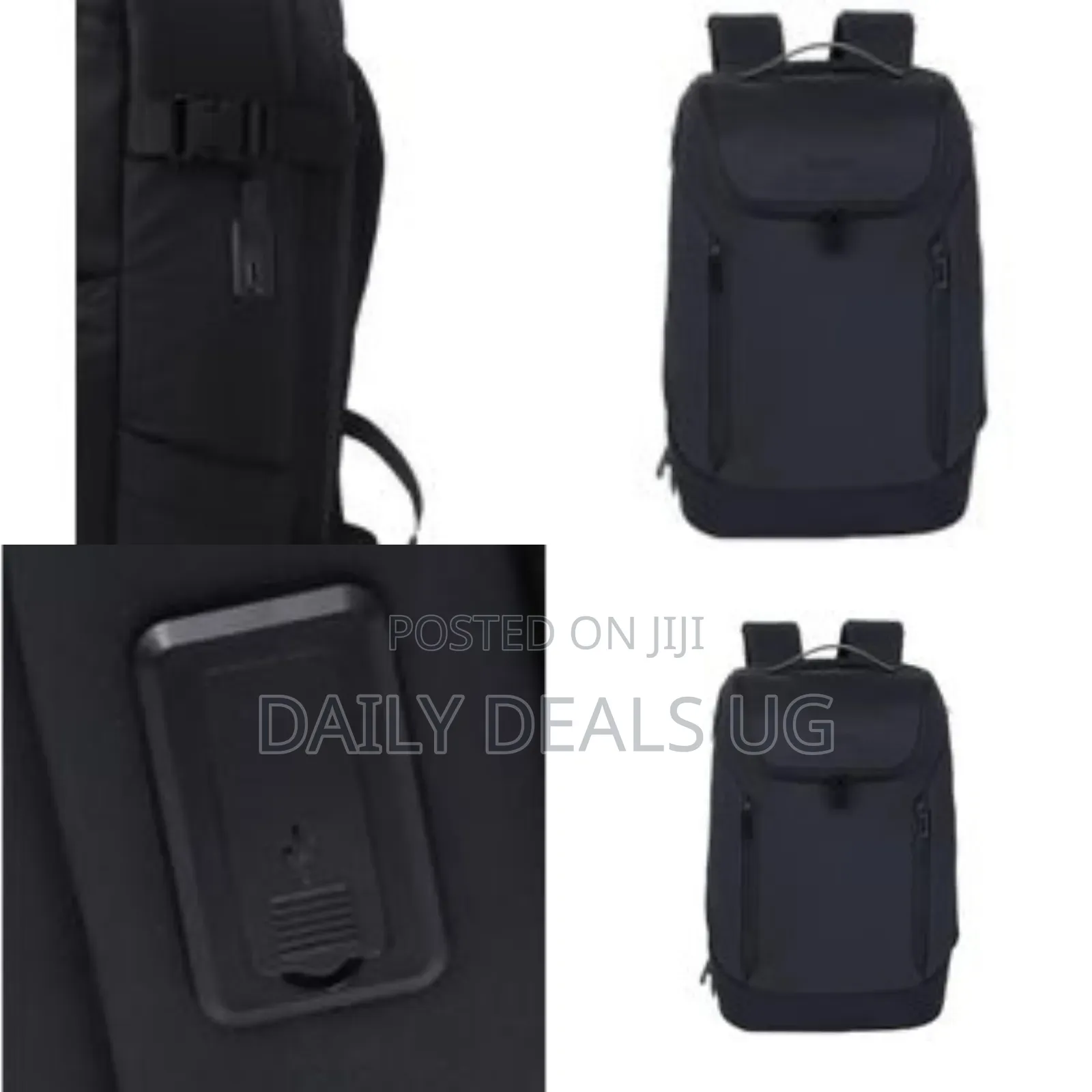 Porodo Lifestyle Bag, Laptop Backpack, Travel Bag - Black