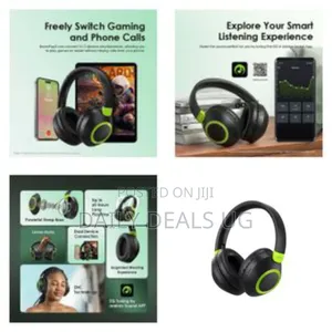 Oraimo Boompop 2s Enc Bluetooth Over-Ear Wireless Headphones - Black