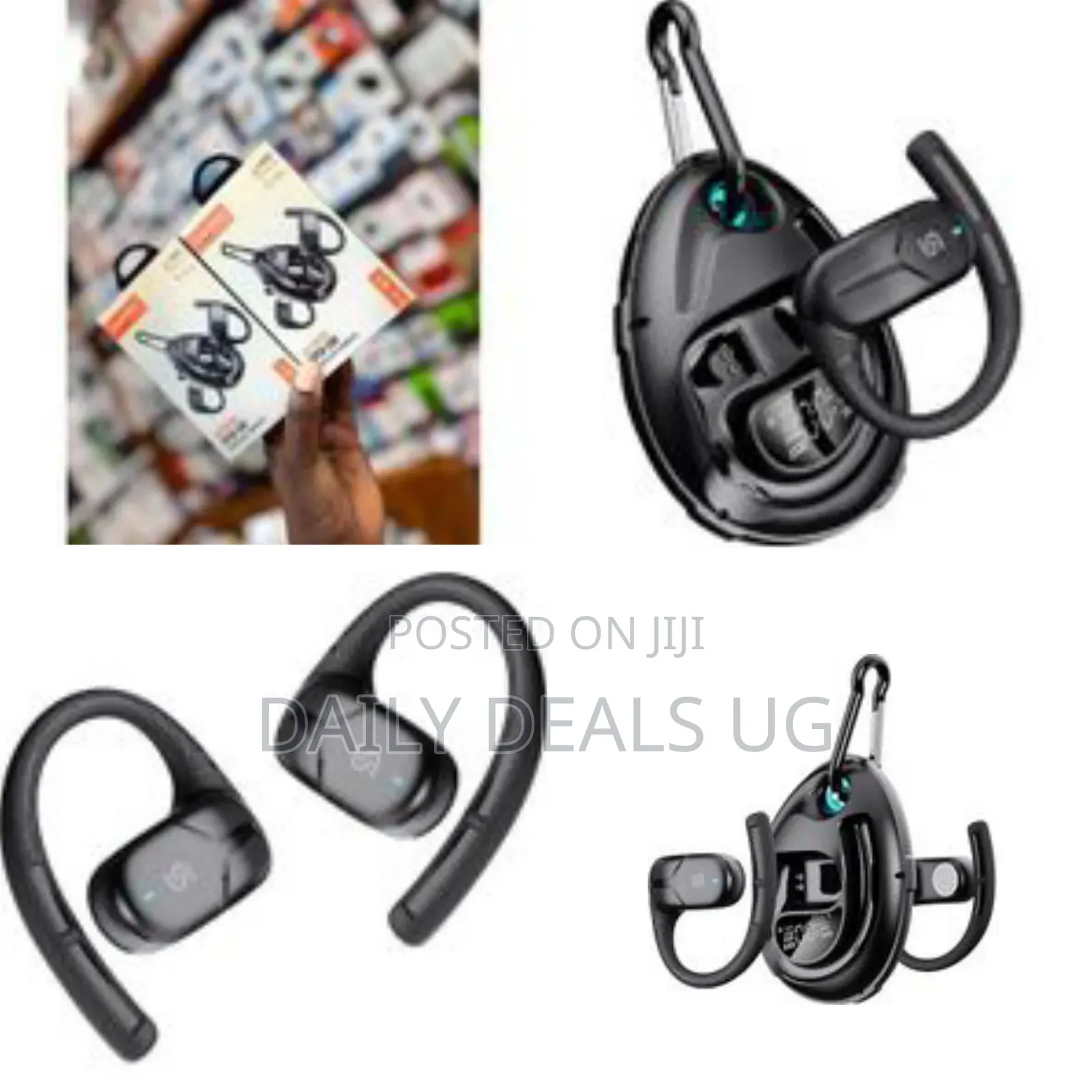 Porodo Soundtec Octopus Open-Ear Wireless Earbuds, Bt V5.4,