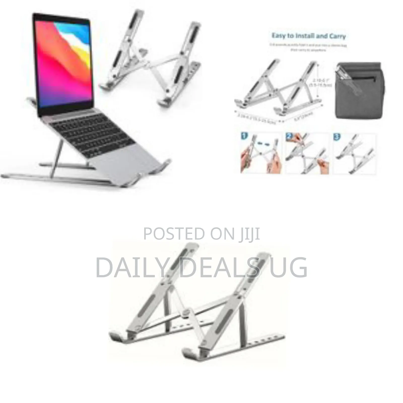 Adjustable Laptop Stand for Desk- Foldable Aluminum Laptop Stand