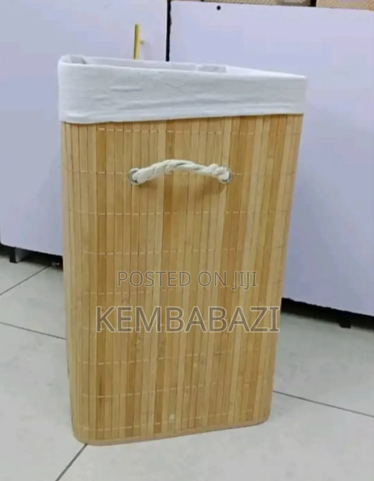 Eco-Friendly Foldable Bamboo Laundry Basket