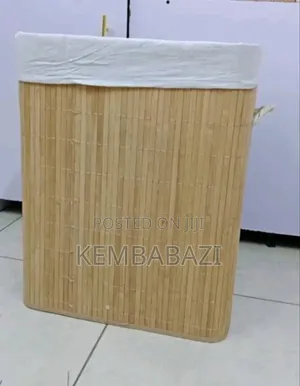 Eco-Friendly Foldable Bamboo Laundry Basket