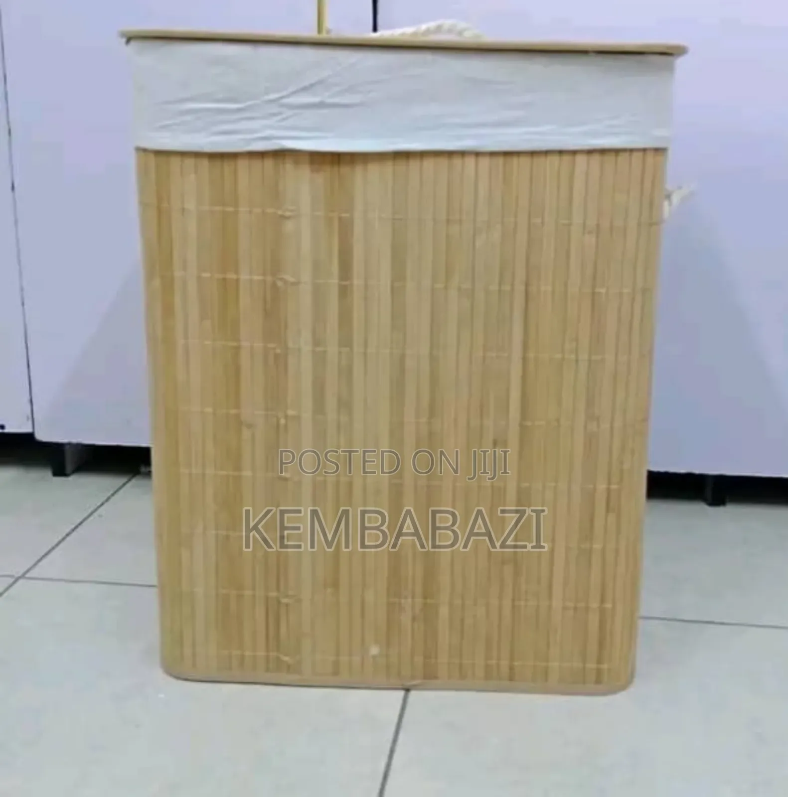 Eco-Friendly Foldable Bamboo Laundry Basket