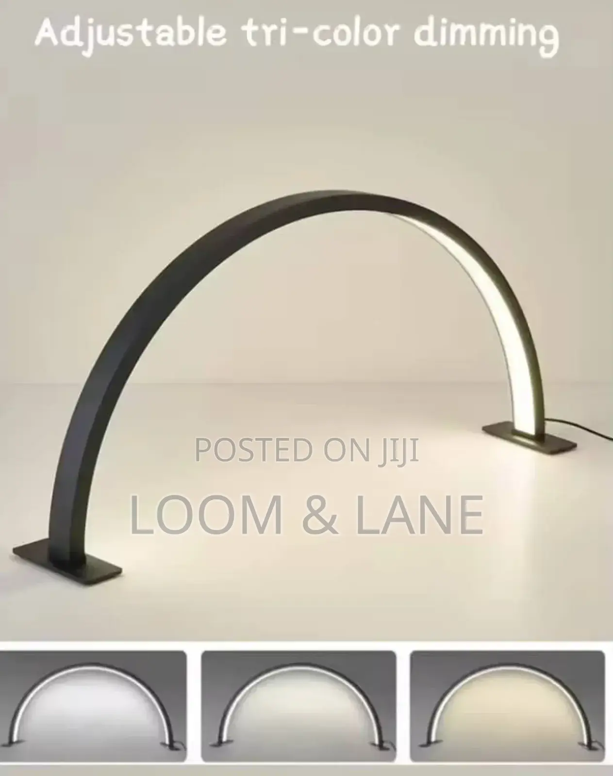 U-Shaped Half-Moon Beauty Salon Desk Lamp