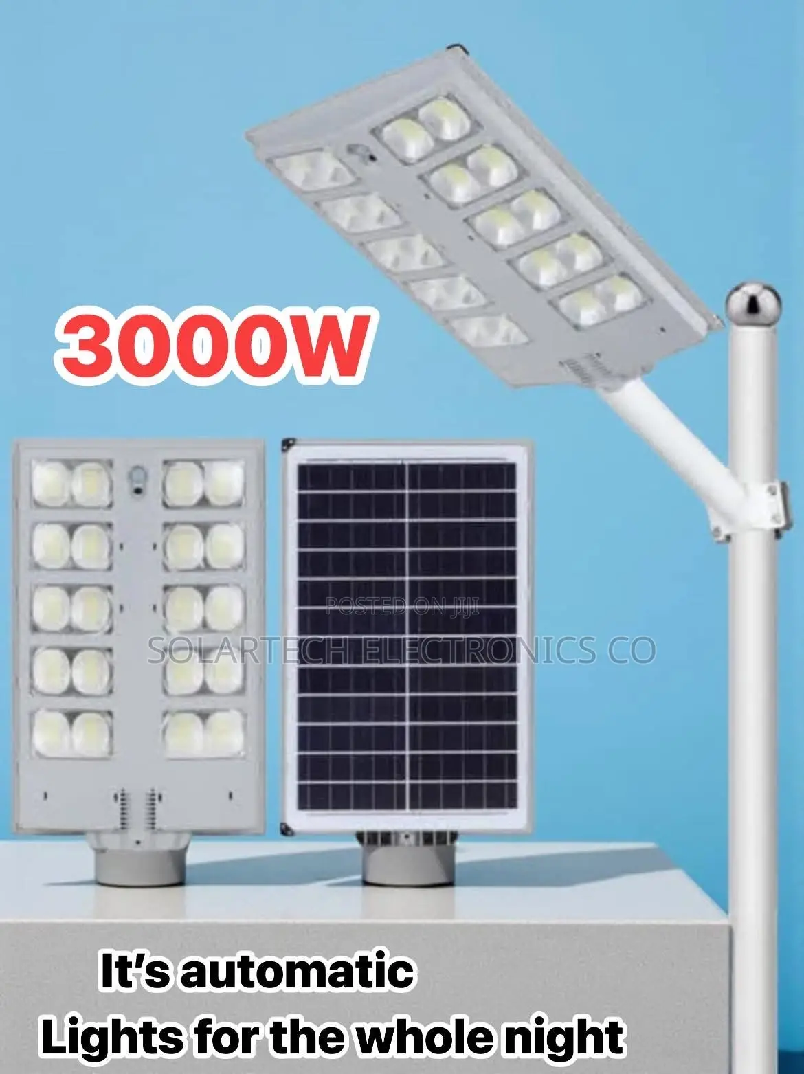3000w All Top Solar Street Light - Super Bright Led Outdoor