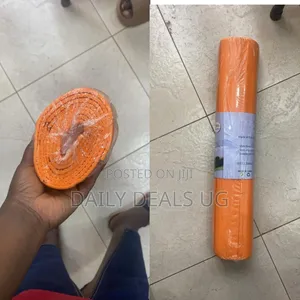 An Orange Anti-Slip Yoga or Exercise Mat
